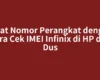 Lihat Nomor Perangkat dengan Cara Cek IMEI Infinix di HP dan Dus